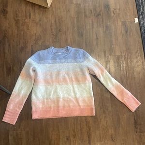 Loft multi color sweater medium